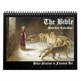 Calendrier Mural Bible Biblique Beaux-Art Mensuel