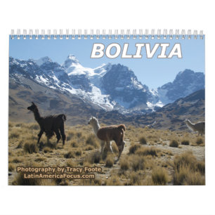 Calendrier Mural Bolivie Montagne des neiges