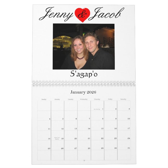 Calendrier Mural Cadeau de Noël (Jan 2026)