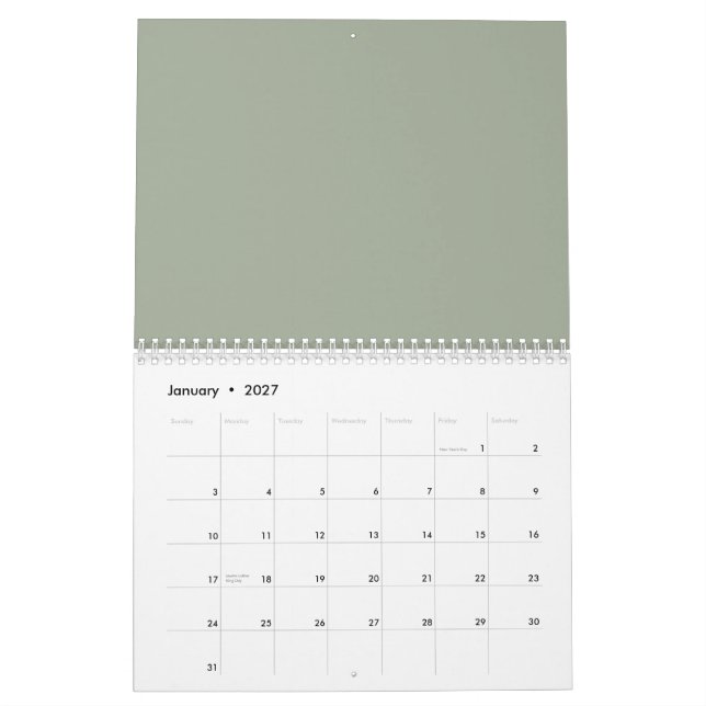 Calendrier Mural calander blinky (Jan 2027)