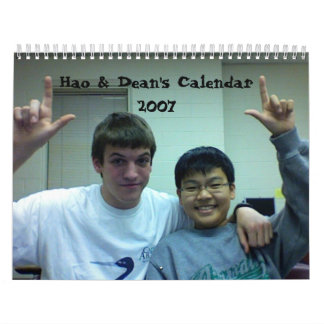Calendrier Mural Calendar 2007 de Hao et de doyen