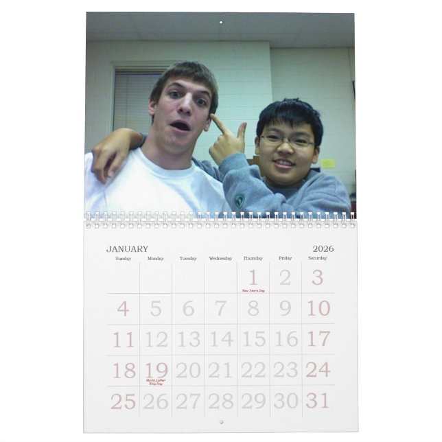 Calendrier Mural Calendar 2007 de Hao et de doyen (Jan 2026)