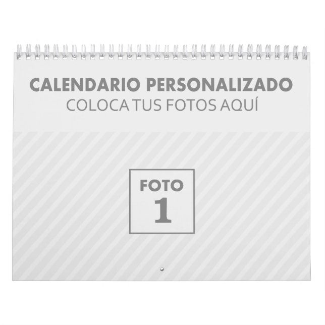Calendrier Mural Calendarios personalizados 2024 con foto plantilla (Protection)