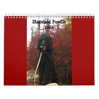 Calendrier Mural Caniche standard 2010