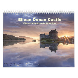 Calendrier Mural Châteaux De 13 Clans Écossais Des Highlands