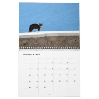 Calendrier Mural Chats de Kitty de la Grèce