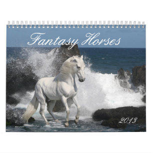 Calendrier Mural Chevaux d'imaginaire