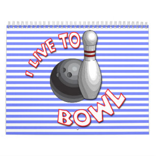 Calendrier Mural Choisissez le bowling de date de début