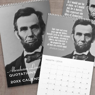Calendrier Mural Citations d'Abe Lincoln