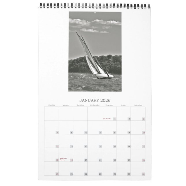 Calendrier Mural Classiques naviguant le Ba 2013 d'huître de (Jan 2026)