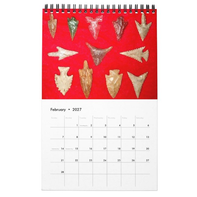 CALENDRIER MURAL COLLECTE DE FLÈCHE (Feb 2027)