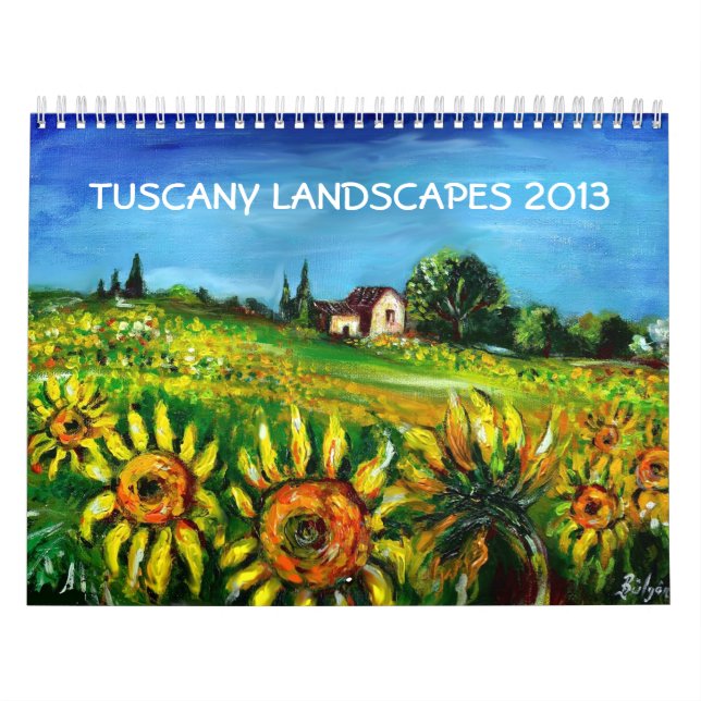 CALENDRIER MURAL COLLECTION DE PAYSAGES TOSCANE 2013 (Protection)
