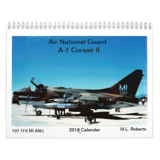 Calendrier Mural Corsaire de la garde nationale d'air A-7 II