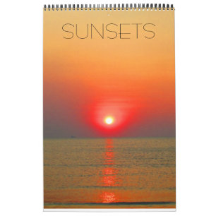 Calendrier Mural coucher du soleil 2025