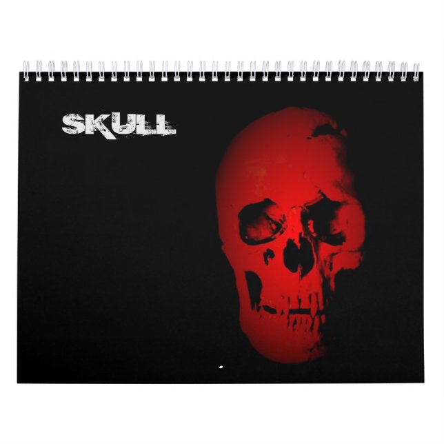 Calendrier Mural Crâne Heavy Metal Punk Rock Imaginaire Art (Protection)