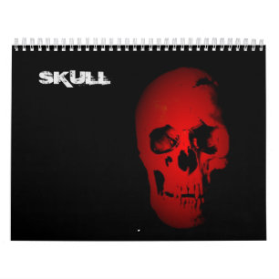 Calendrier Mural Crâne Heavy Metal Punk Rock Imaginaire Art