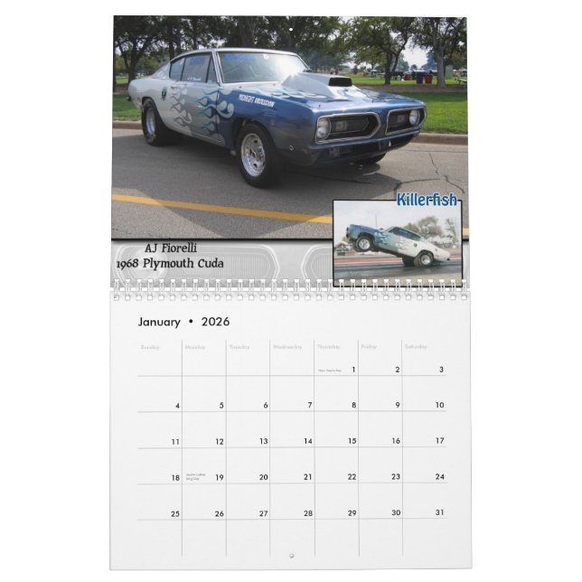 CALENDRIER MURAL CSS #1 (Jan 2026)