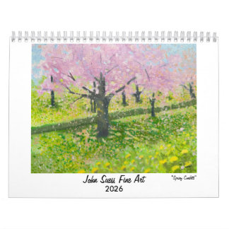 Calendrier mural d'art fin 2026 de John Suess