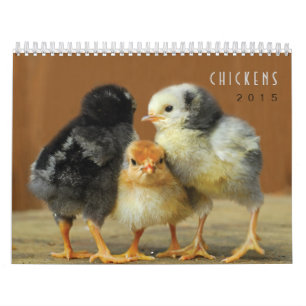 Calendrier mural de 2015 poulets