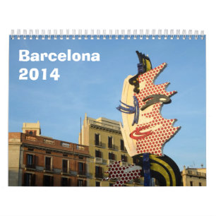 Calendrier mural de Barcelone 2014