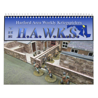 Calendrier mural de jeu de miniatures des faucons