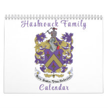 Calendrier mural de la famille Hasbrouck