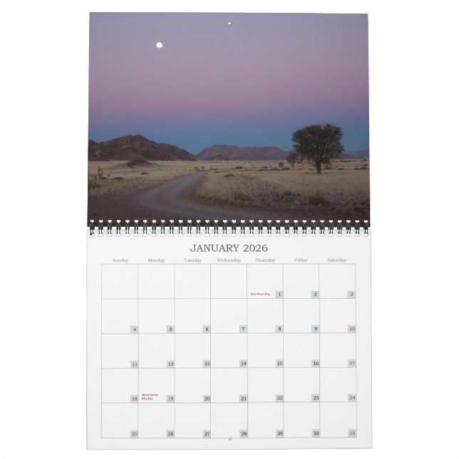 Calendrier mural de la Namibie 2013 (Jan 2026)