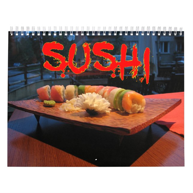 Calendrier mural de sushi (Protection)
