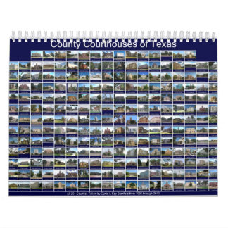Calendrier mural de tribunal du comté du Texas 12