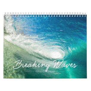 Calendrier mural de vagues de rupture