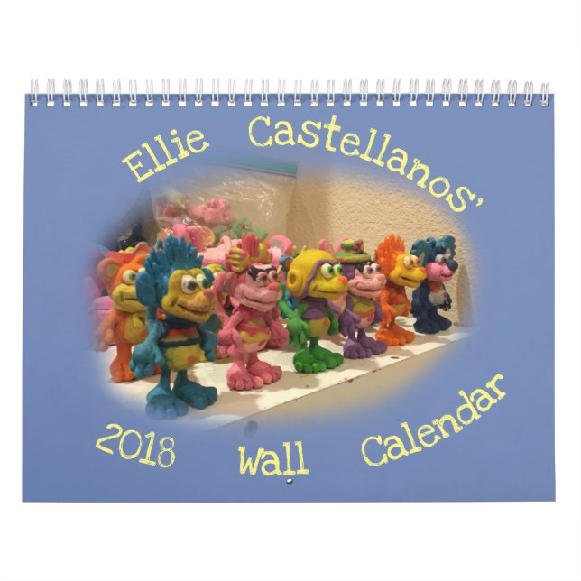 Calendrier mural d'Ellie Castellanos 2018 (Protection)