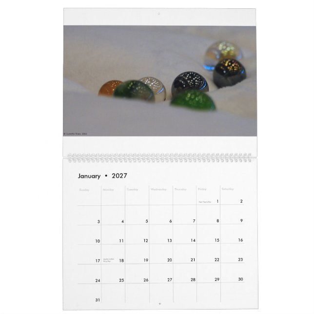 Calendrier Mural Desserrant les marbres du q II (Jan 2027)