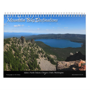 Calendrier Mural Destinations de vélo de montagne