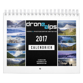 Calendrier Mural Drone Alps 2017