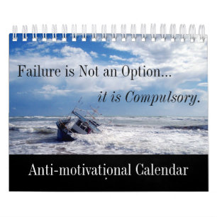 Calendrier Mural Échec et absurdité Anti-de motivation