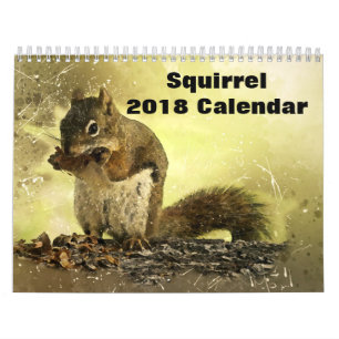 Calendrier Mural Écureuil 2018