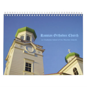 Calendrier Mural Église orthodoxe russe d'Unalaska