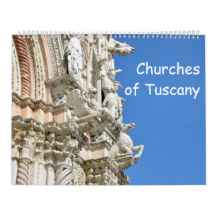 Calendrier Mural Eglises de Toscane de 12 mois