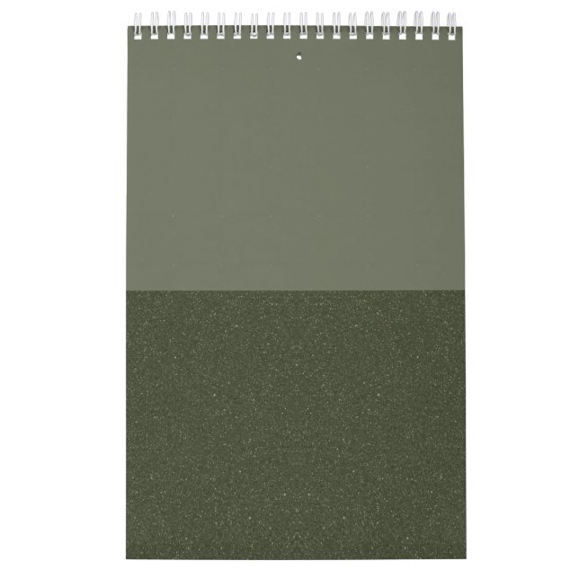 Calendrier mural en duo de mousse vert (Protection)