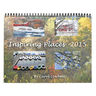 Calendrier Mural Endroits de inspiration 2015