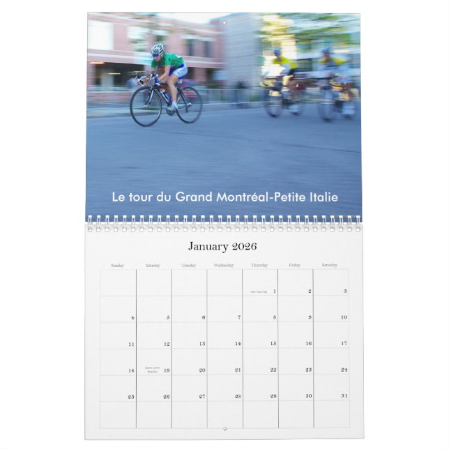 Calendrier Mural Entrainements et sorties 2011 #2 (Jan 2026)