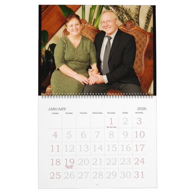 Calendrier Mural Famille de Yudin, 2009 (Jan 2026)