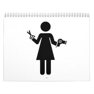 Calendrier Mural Femme de coiffeur