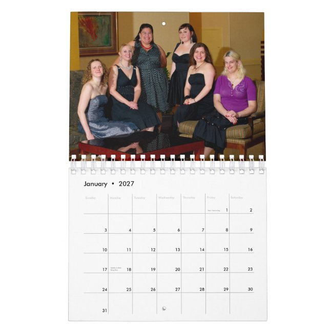 Calendrier Mural Femmes 2010 de PHP (petites) (Jan 2027)