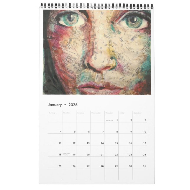 Calendrier Mural Femmes de PMACarlson de mystère par l'histoire (Jan 2026)