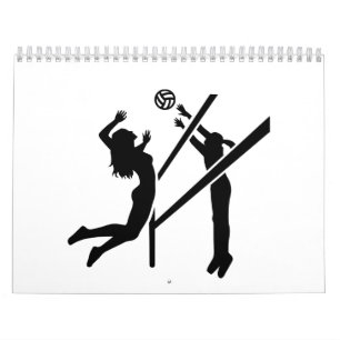 Calendrier Mural Filles de volleyball