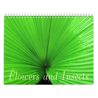 Calendrier Mural Fleurs et insectes