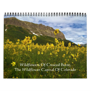 Calendrier Mural Fleurs sauvages de butte crêtée