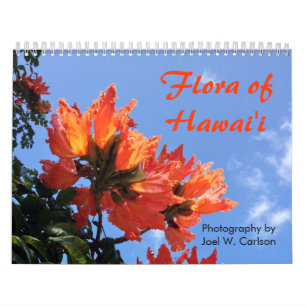 Calendrier Mural Flora de Hawai'i