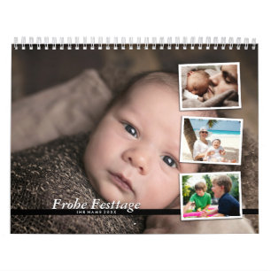 Calendrier Mural Fotokalender gestalten - Familienkalender 2024